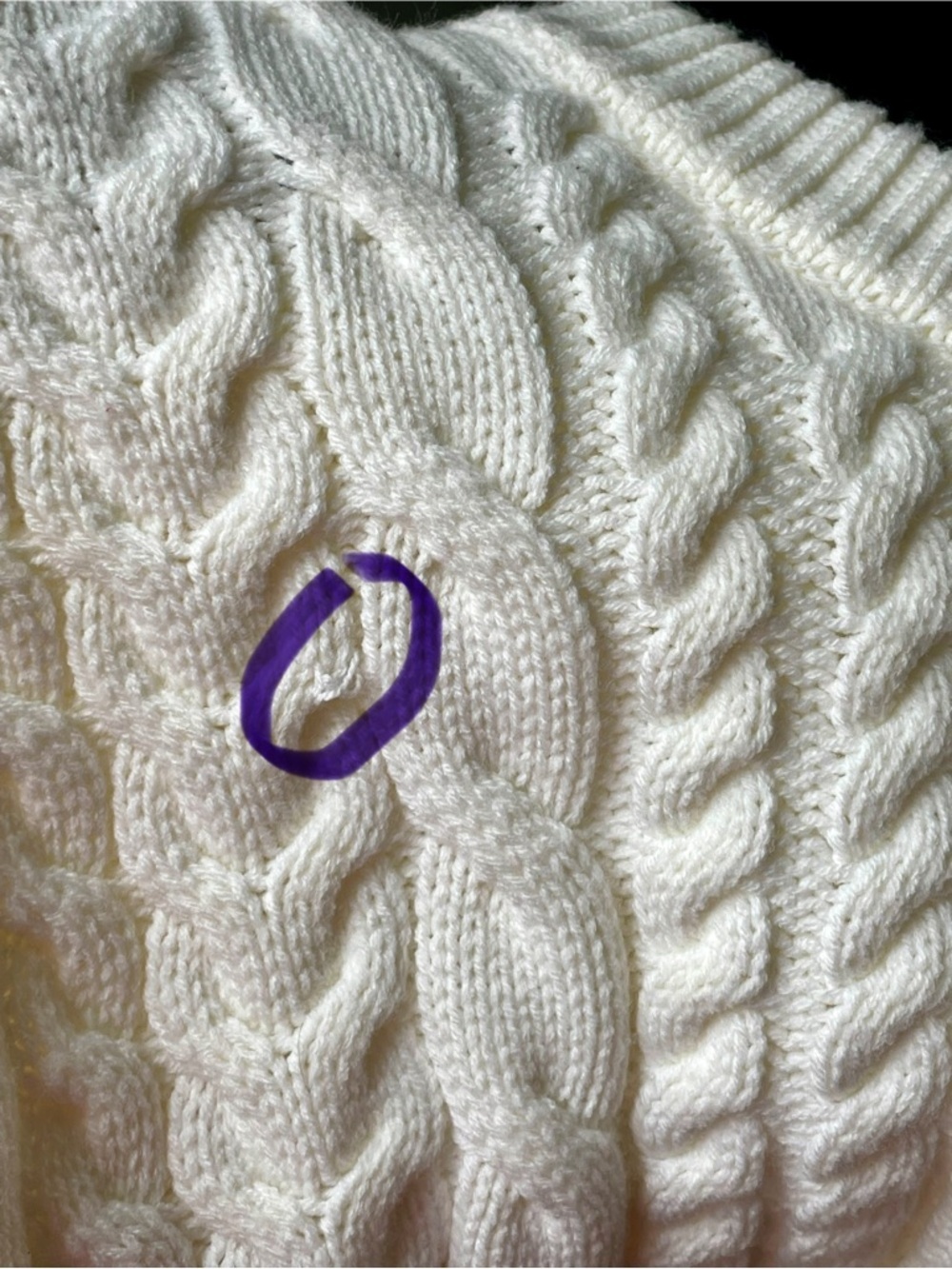 Scotch & Soda Monsanto Crewneck Cable Knit Sweater Medium Off-White - Picture 8 of 8